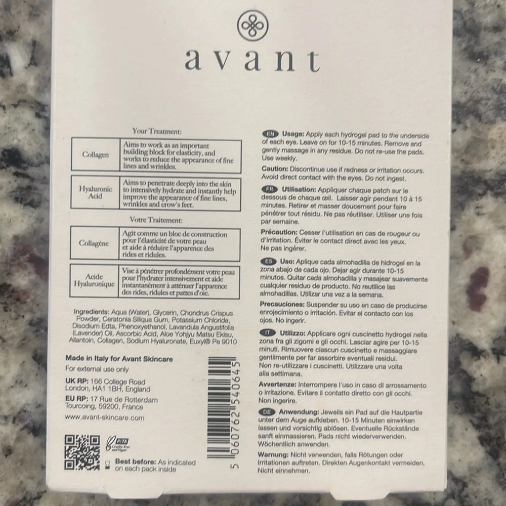 AVANT SKINCARE Hydra-Bright Collagen Eye Restoring Pads